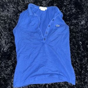 Lacoste Women's Blue Polo Top